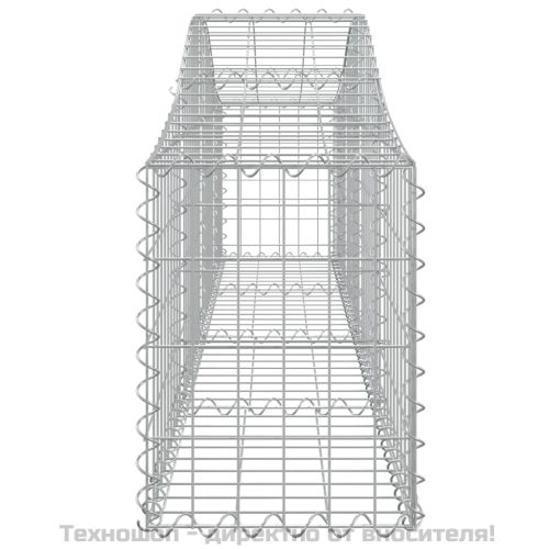 Габионни кошници арка 3 бр 200x30x40/60 см поцинковано желязо