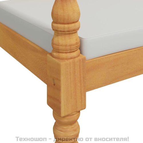 Пейка Батавия с възглавница, 150 см, тик масив