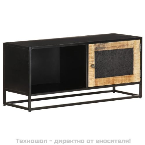 ТВ шкаф, 90x30x40 см, грубо мангово дърво