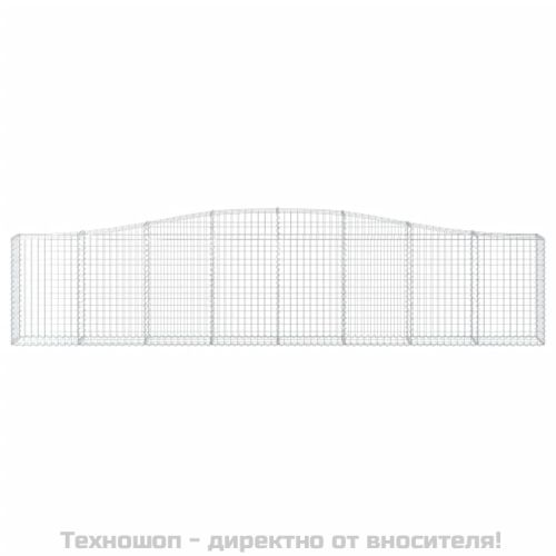 Габионни кошници арка 5 бр 400x30x80/100 см поцинковано желязо