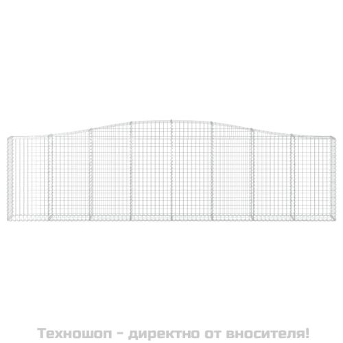 Габионни кошници арка 6 бр 400x30x100/120 см поцинковано желязо