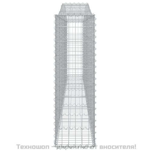 Габионни кошници арка 4 бр 400x30x100/120 см поцинковано желязо