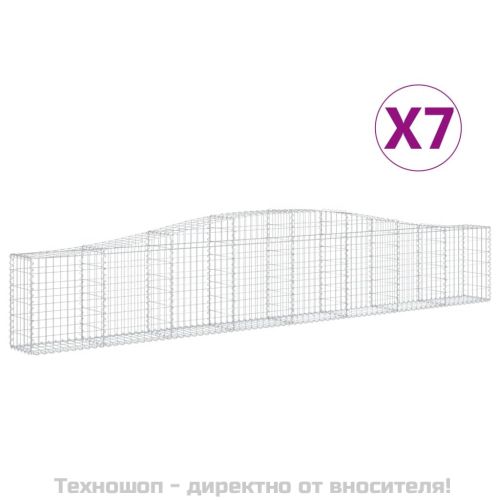 Габионни кошници арка 7 бр 400x30x60/80 см поцинковано желязо