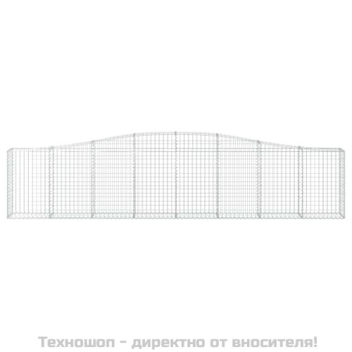 Габионни кошници арка 15 бр 400x30x80/100 см поцинковано желязо