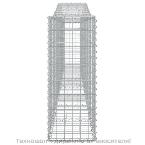 Габионни кошници арка 15 бр 400x30x80/100 см поцинковано желязо