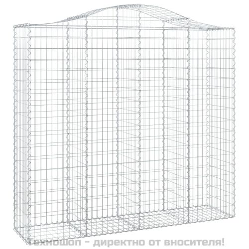 Габионни кошници арка 2 бр 200x50x180/200 см поцинковано желязо