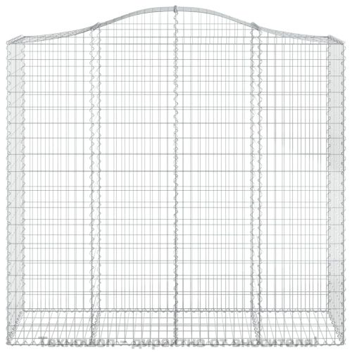 Габионни кошници арка 2 бр 200x50x180/200 см поцинковано желязо