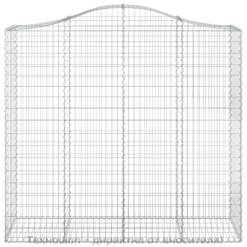 Габионни кошници арка 3 бр 200x50x180/200 см поцинковано желязо