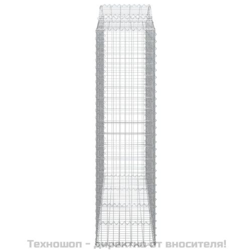 Габионни кошници арка 3 бр 200x50x180/200 см поцинковано желязо