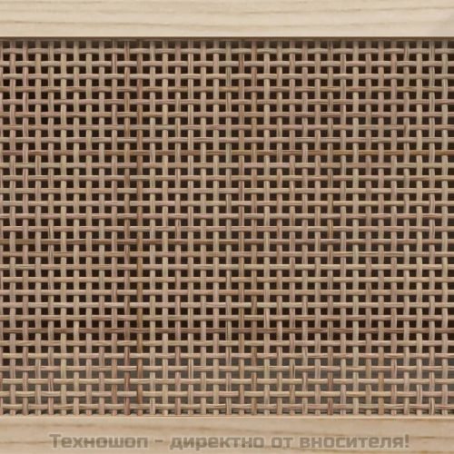Сайдборд, черен, 60x30x70 см, бор масив и естествен ратан