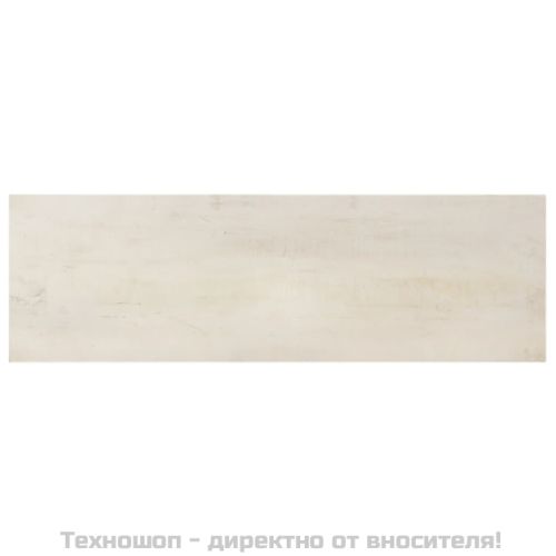 Конзолна маса, бяла, 115x35x77 cм, грубо мангово дърво