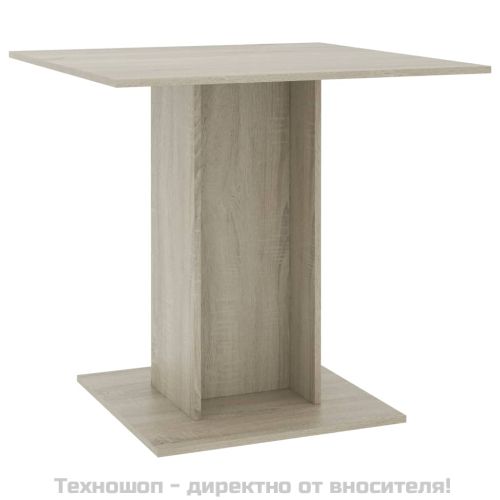 Трапезна маса, дъб сонома, 80x80x75 см, ПДЧ