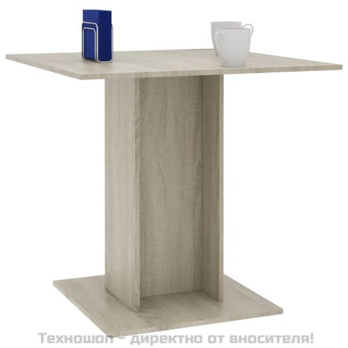 Трапезна маса, дъб сонома, 80x80x75 см, ПДЧ