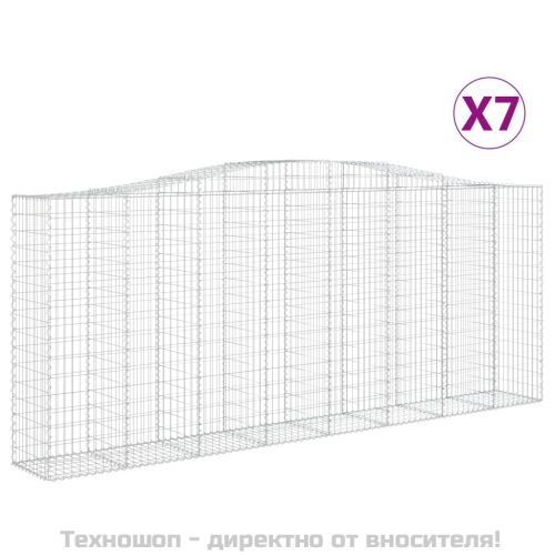 Габионни кошници арка 7 бр 400x50x160/180 см поцинковано желязо