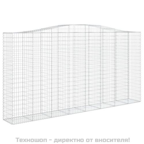 Габионни кошници арка 2 бр 400x50x200/220 см поцинковано желязо
