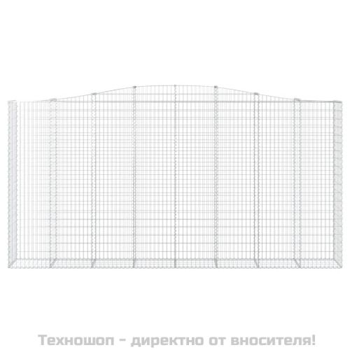 Габионни кошници арка 2 бр 400x50x200/220 см поцинковано желязо