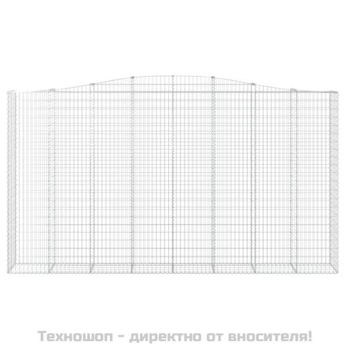 Габионни кошници арка 2 бр 400x50x220/240 см поцинковано желязо