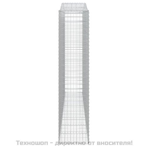 Габионни кошници арка 2 бр 400x50x220/240 см поцинковано желязо