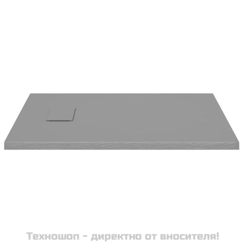 Душ корито, SMC, сиво, 90x70 см