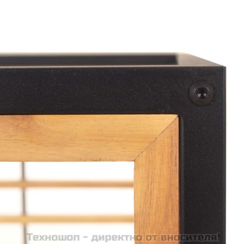 Градински столове с възглавници, 2 бр, акация масив, тъмносиви