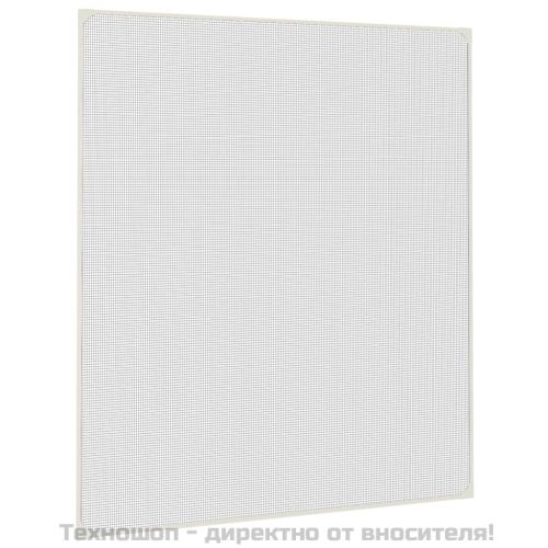 Магнитна мрежа против насекоми за прозорци, бяла, 120x140 см