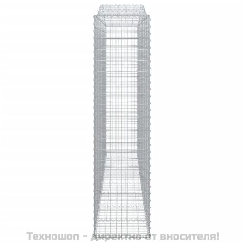 Габионни кошници арка 3 бр 400x50x200/220 см поцинковано желязо