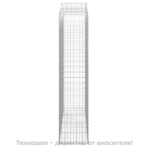 Габионни кошници арка 2 бр 200x50x220/240 см поцинковано желязо