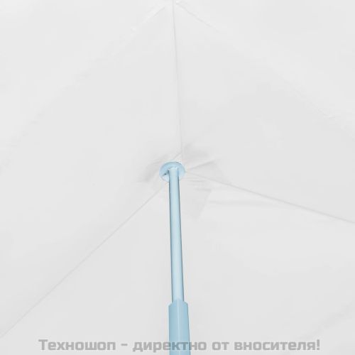 Сгъваема шатра с 8 странични стени, 3x9 м, бяла
