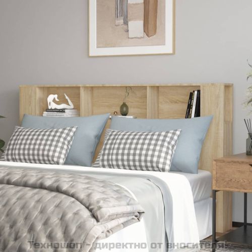 Табла за легло тип шкаф, дъб сонома, 180x18,5x104,5 см