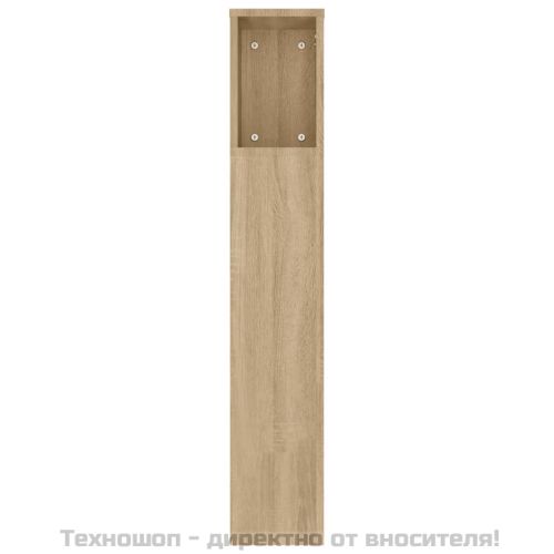 Табла за легло тип шкаф, дъб сонома, 180x18,5x104,5 см