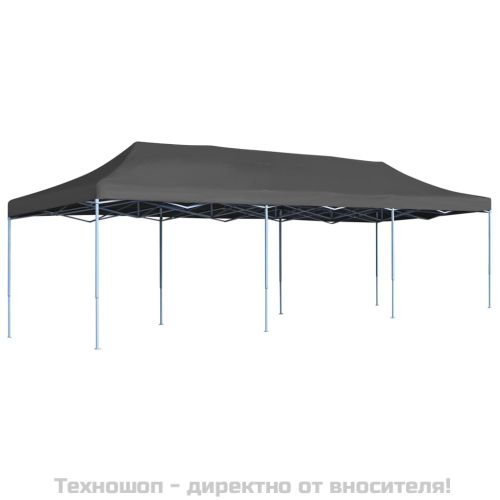Сгъваема парти шатра, 3x9 м, антрацит