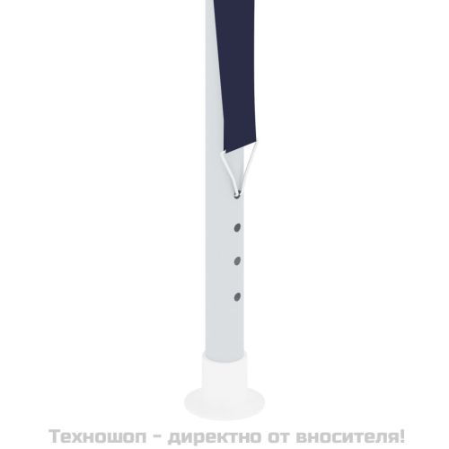 Професионална парти шатра със стени 2x2 м синя 90 г/м²