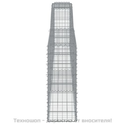 Габионни кошници арка 3 бр 400x30x80/100 см поцинковано желязо