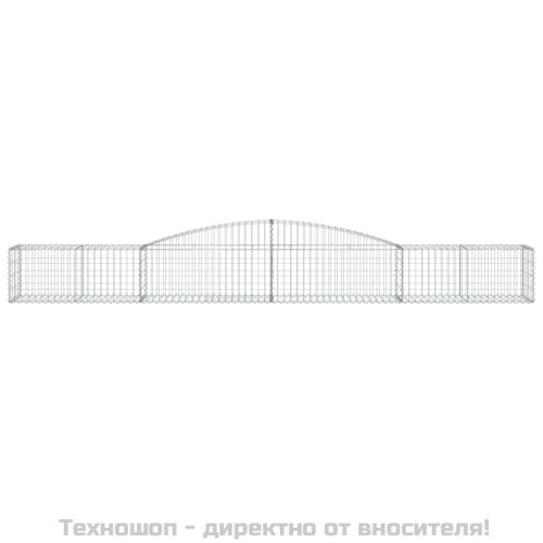 Габионни кошници арка 9 бр 400x50x40/60 см поцинковано желязо