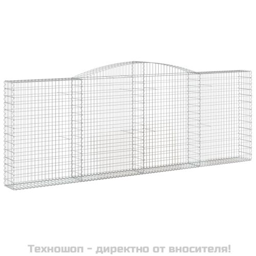 Габионни кошници арка 5 бр 400x30x140/160 см поцинковано желязо