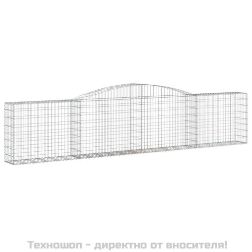 Габионни кошници арка 10 бр 400x30x80/100 см поцинковано желязо