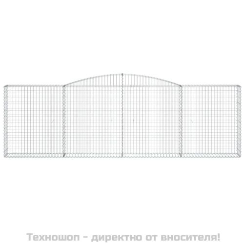 Габионни кошници арка 3 бр 400x30x120/140см поцинковано желязо