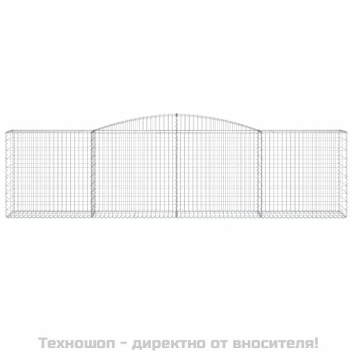 Габионни кошници арка 3 бр 400x50x100/120 см поцинковано желязо