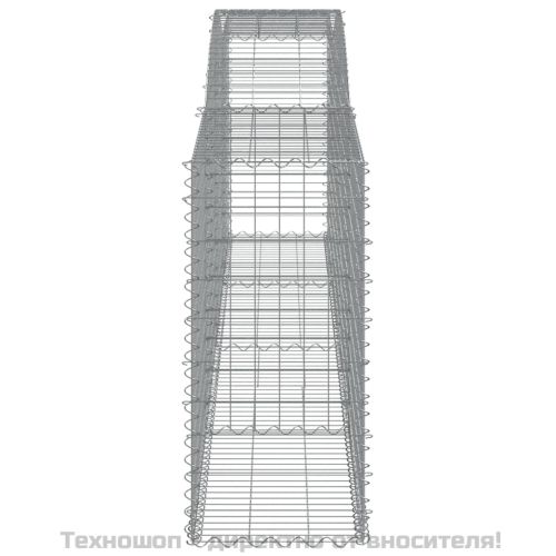 Габионни кошници арка 3 бр 400x50x100/120 см поцинковано желязо
