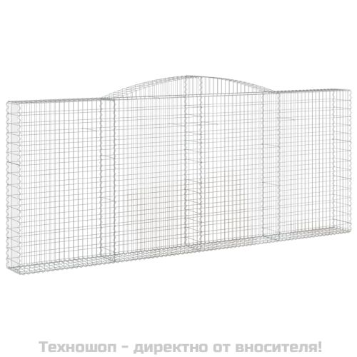 Габионни кошници арка 2 бр 400x30x160/180 см поцинковано желязо
