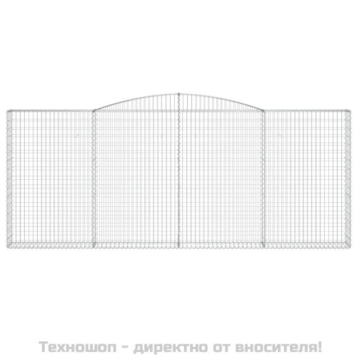 Габионни кошници арка 2 бр 400x30x160/180 см поцинковано желязо