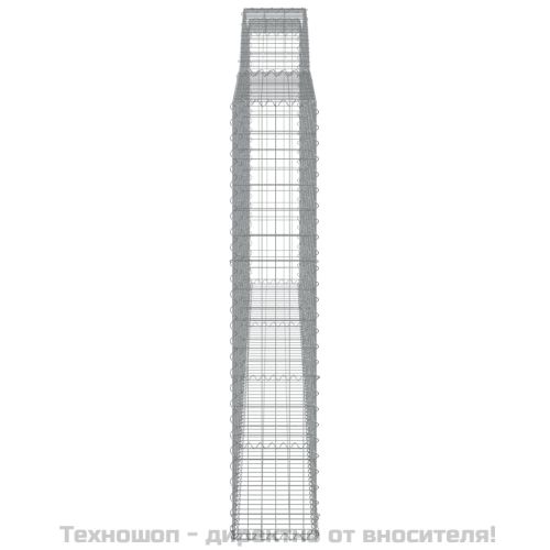 Габионни кошници арка 2 бр 400x30x160/180 см поцинковано желязо