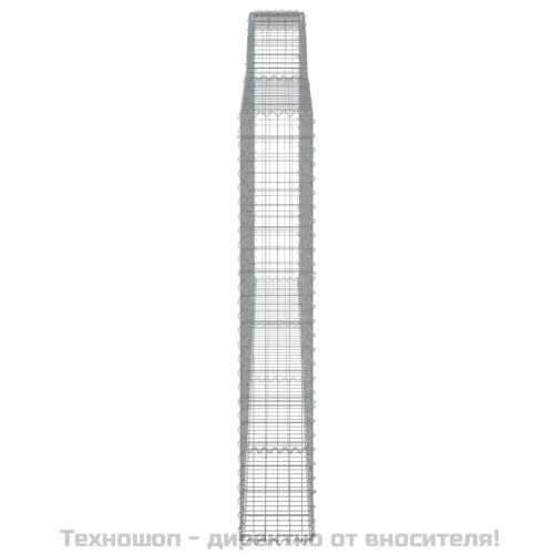 Габионни кошници арка 3 бр 400x30x180/200 см поцинковано желязо