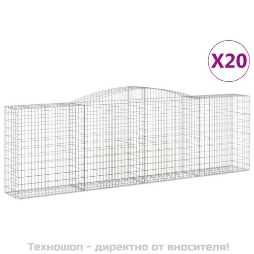 Габионни кошници арка 20 бр 400x50x120/140см поцинковано желязо