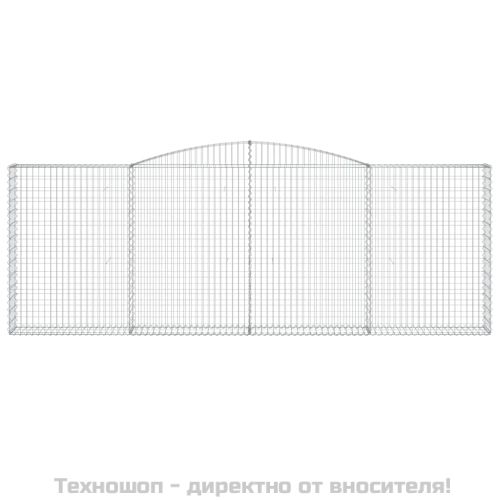 Габионни кошници арка 2 бр 400x30x140/160 см поцинковано желязо