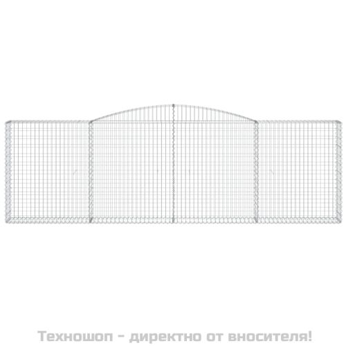 Габионни кошници арка 7 бр 400x30x120/140 см поцинковано желязо