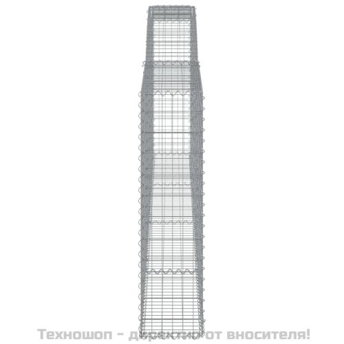 Габионни кошници арка 7 бр 400x30x120/140 см поцинковано желязо
