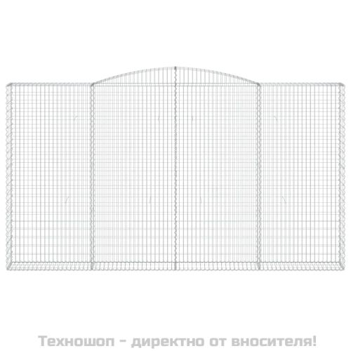 Габионни кошници арка 2 бр 400x30x220/240 см поцинковано желязо