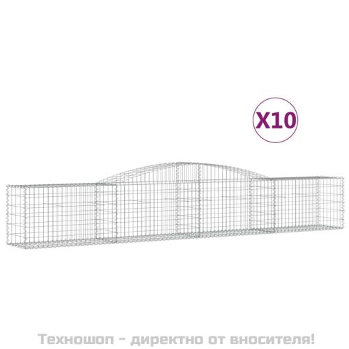 Габионни кошници арка 10 бр 400x50x60/80 см поцинковано желязо