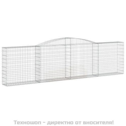 Габионни кошници арка 3 бр 400x30x100/120 см поцинковано желязо